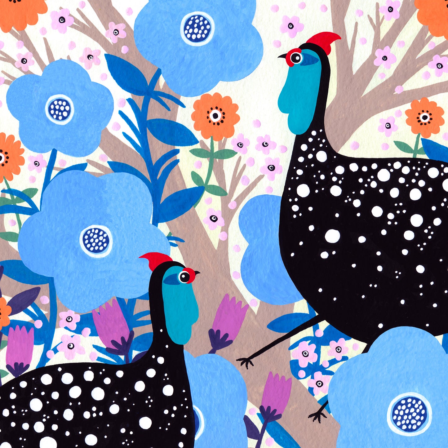 Guinea Meet Art Print