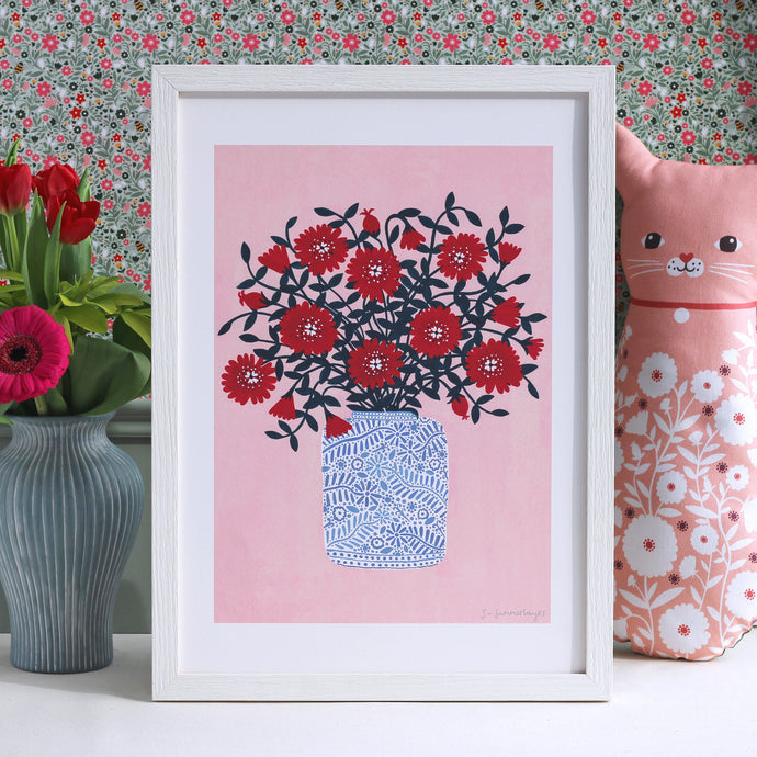 Red Flowers Art Print