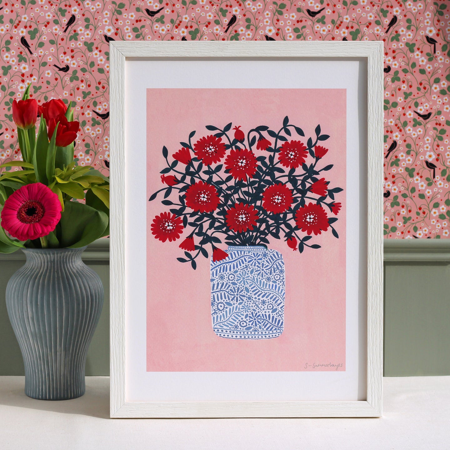 Red Flowers Art Print