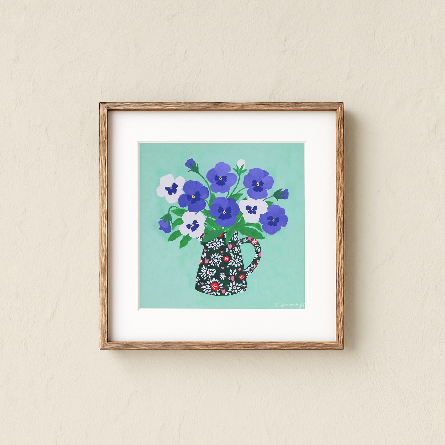 Pansies Art Print