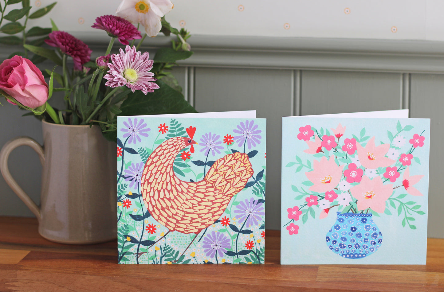 Notecard Pack - Springtime Corners