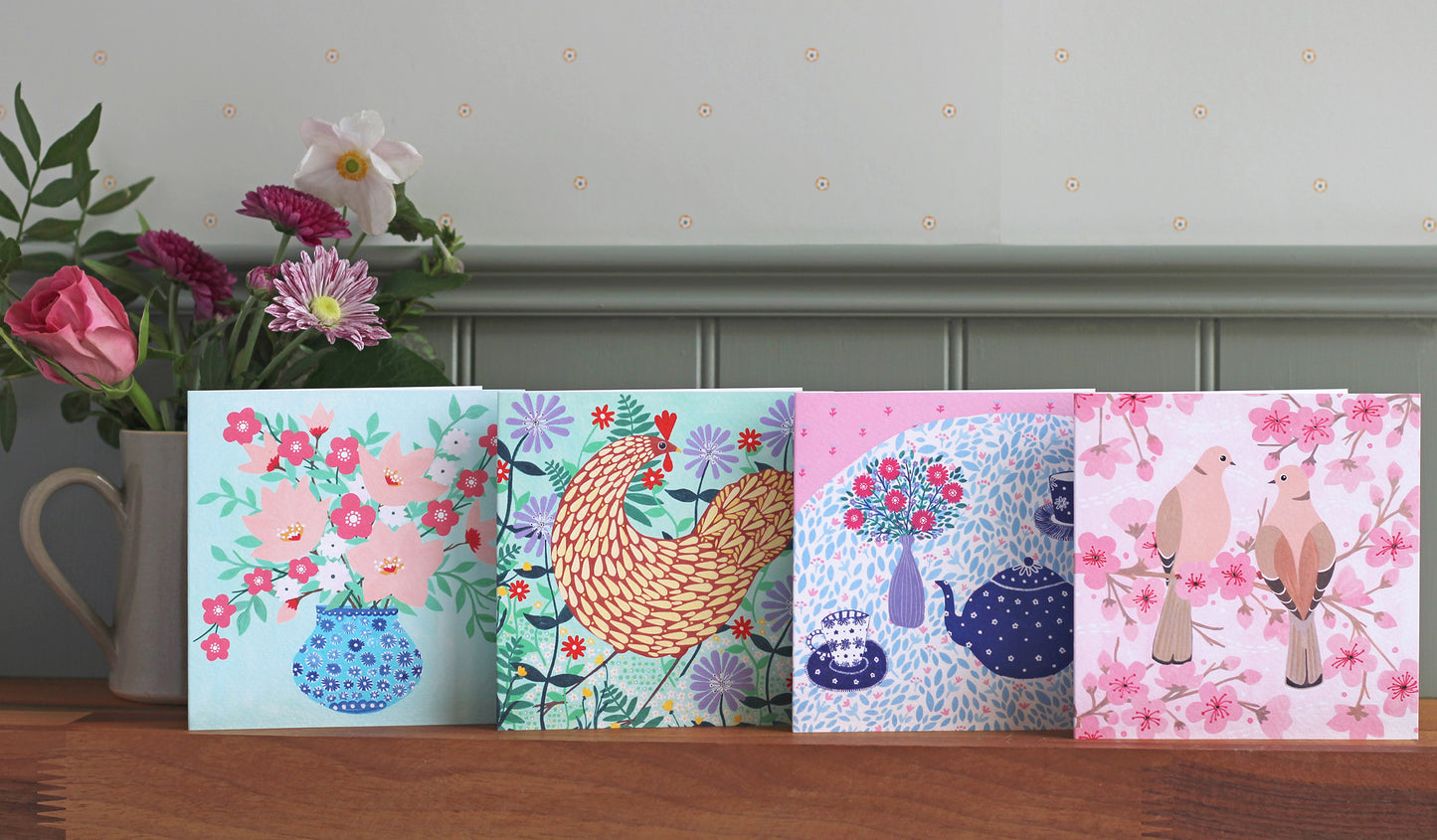 Notecard Pack - Springtime Corners