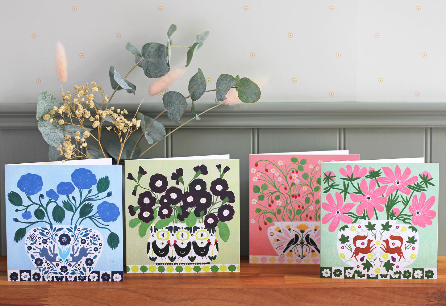 Notecard Pack - Painted Vases