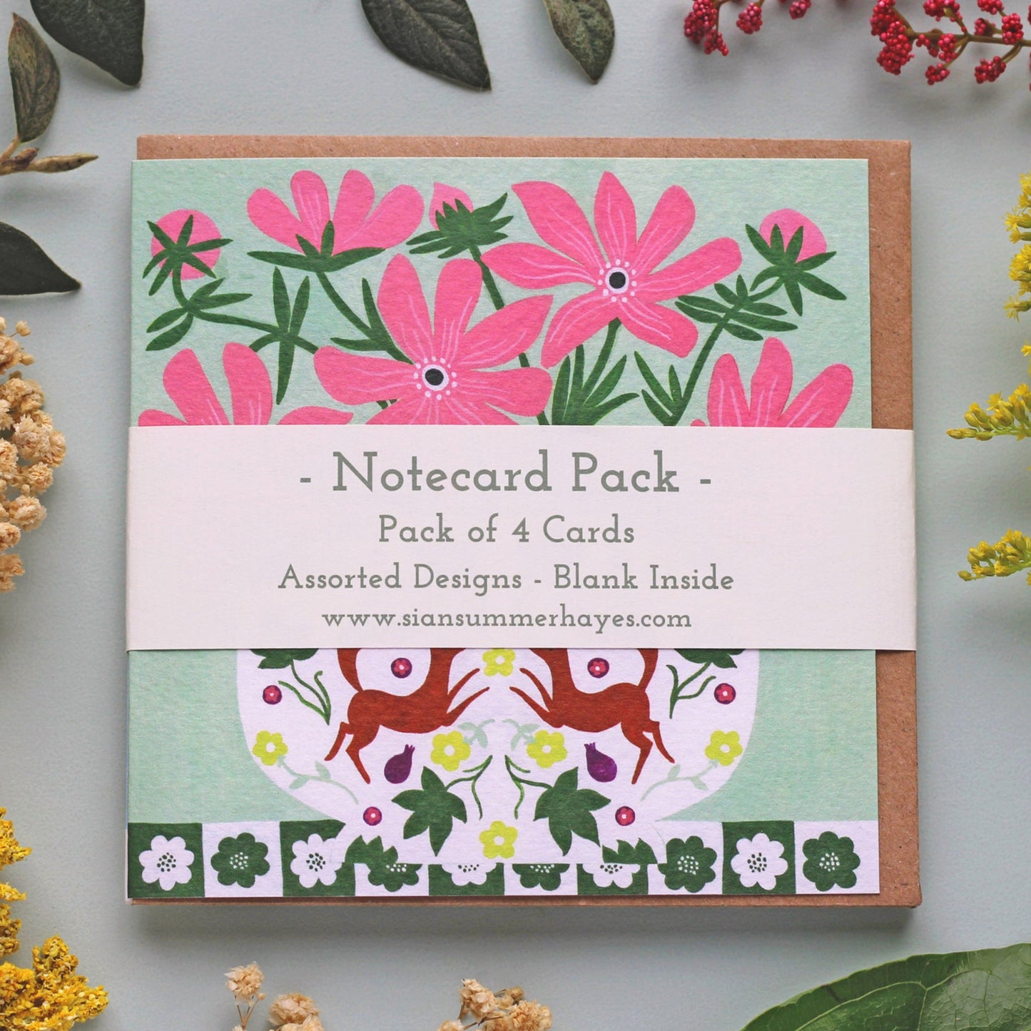 Notecard Pack - Painted Vases