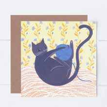 Load image into Gallery viewer, Cat With Wool Greeting Card