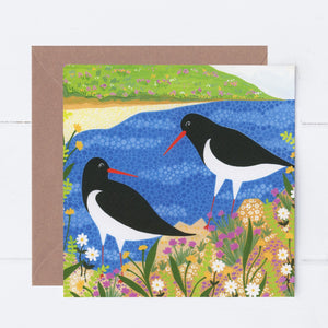 Coastal Sea Birds Greeting Card