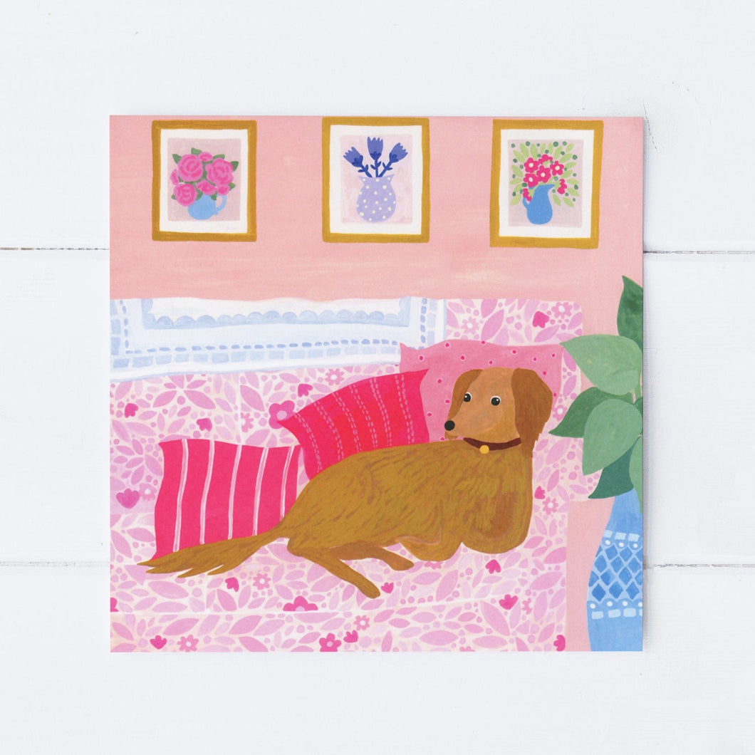 Dusty Dog Greeting Card