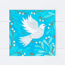 Load image into Gallery viewer, Festive Dove Greeting Card