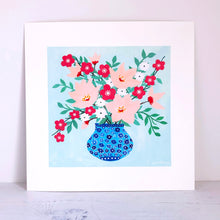 Load image into Gallery viewer, Floral On Mint Art Print