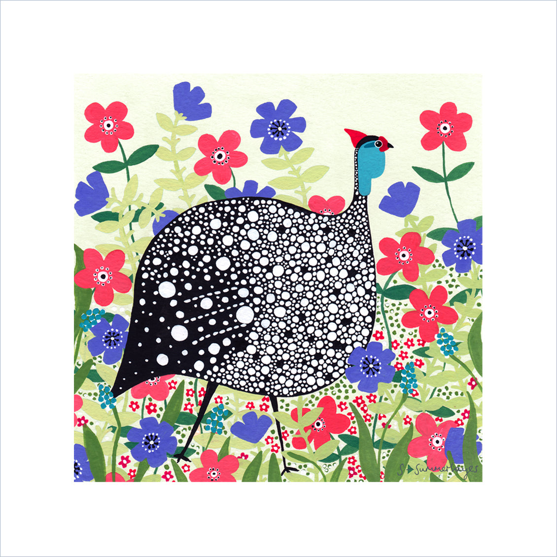 Guinea Fowl Art Print