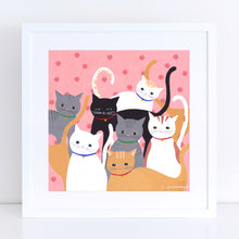 Load image into Gallery viewer, Hello Cats Art Print
