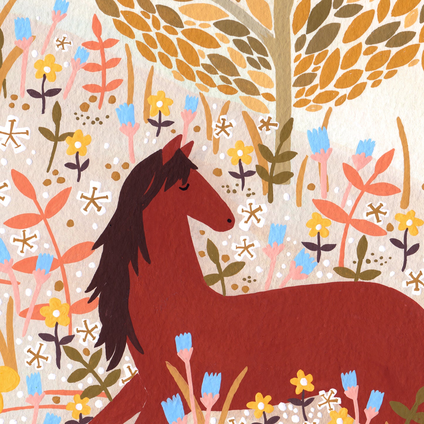 Horse Meadow Art Print