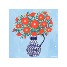 Load image into Gallery viewer, Jug of Orange Flowers Art Print