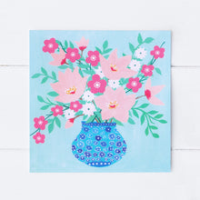 Load image into Gallery viewer, Floral On Mint Greeting Card