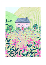 Load image into Gallery viewer, Pink Cottage Art Print