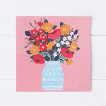 Load image into Gallery viewer, Floral On Peach Greeting Card