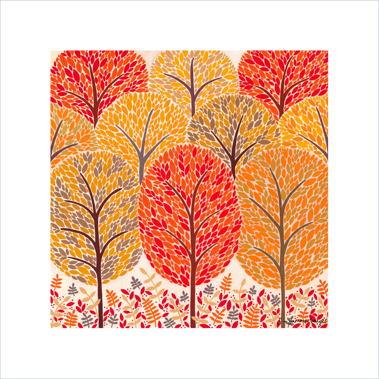 Autumn Trees Art Print