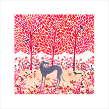 Load image into Gallery viewer, Autumn Greyhound Art Print