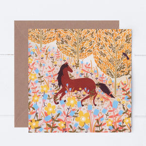 Horse Meadow Greeting Card