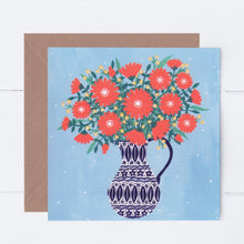 Load image into Gallery viewer, Jug of Orange Flowers Greeting Card