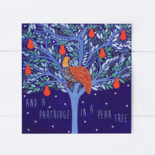 Load image into Gallery viewer, Partridge In A Pear Tree Greeting Card