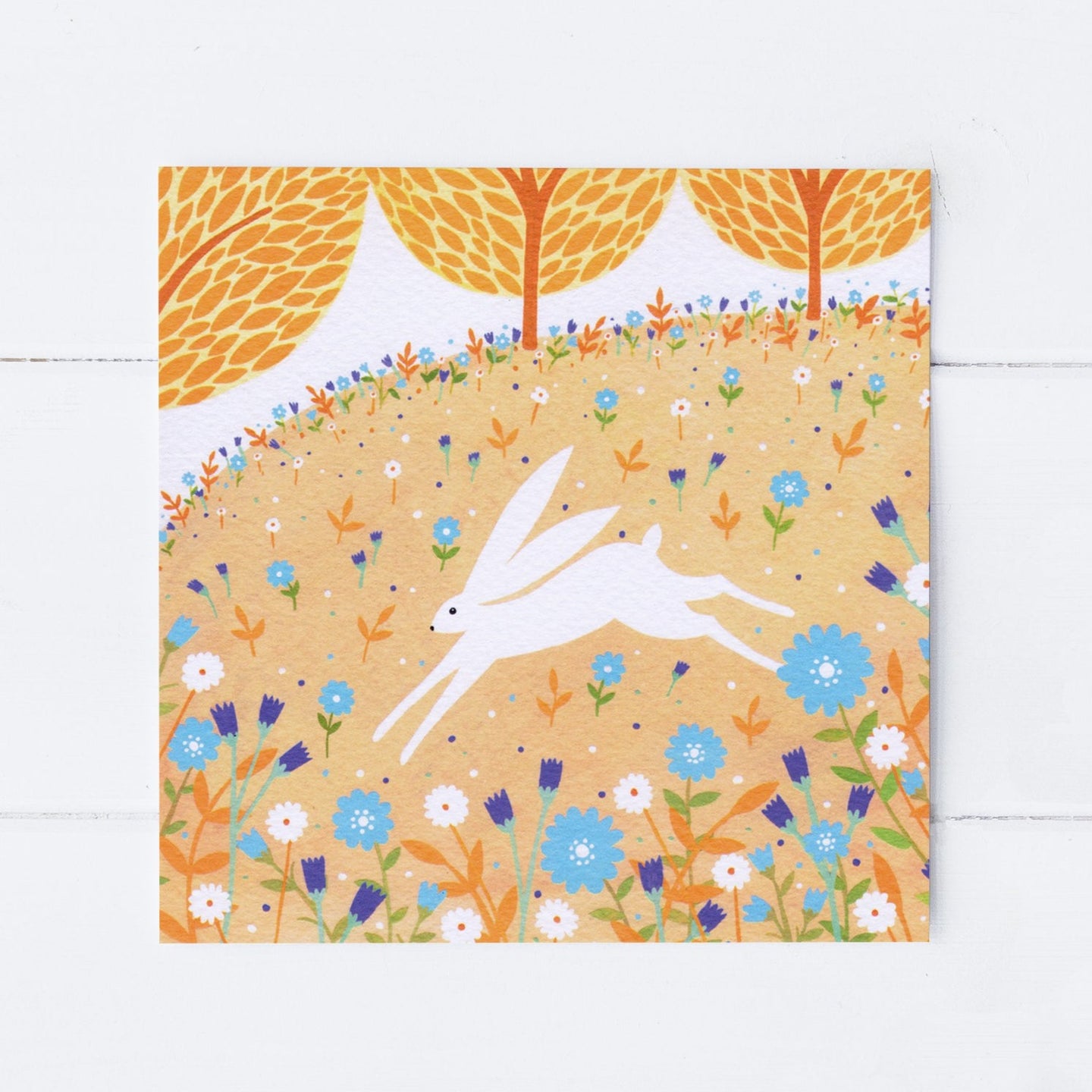 Rabbit Spring Meadow Greeting Card