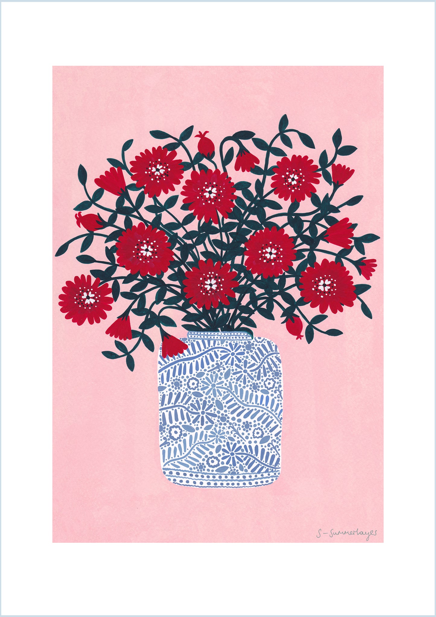 Red Flowers Art Print