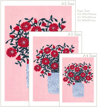 Load image into Gallery viewer, Red Flowers Art Print