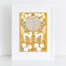 Load image into Gallery viewer, Scandi Mustard Greyhounds Art Print