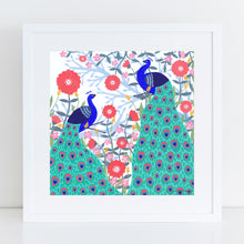 Load image into Gallery viewer, Two Peacocks Art Print