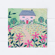 Load image into Gallery viewer, Pink Cottage Greeting Card