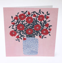 Load image into Gallery viewer, Red Flowers Greeting Card