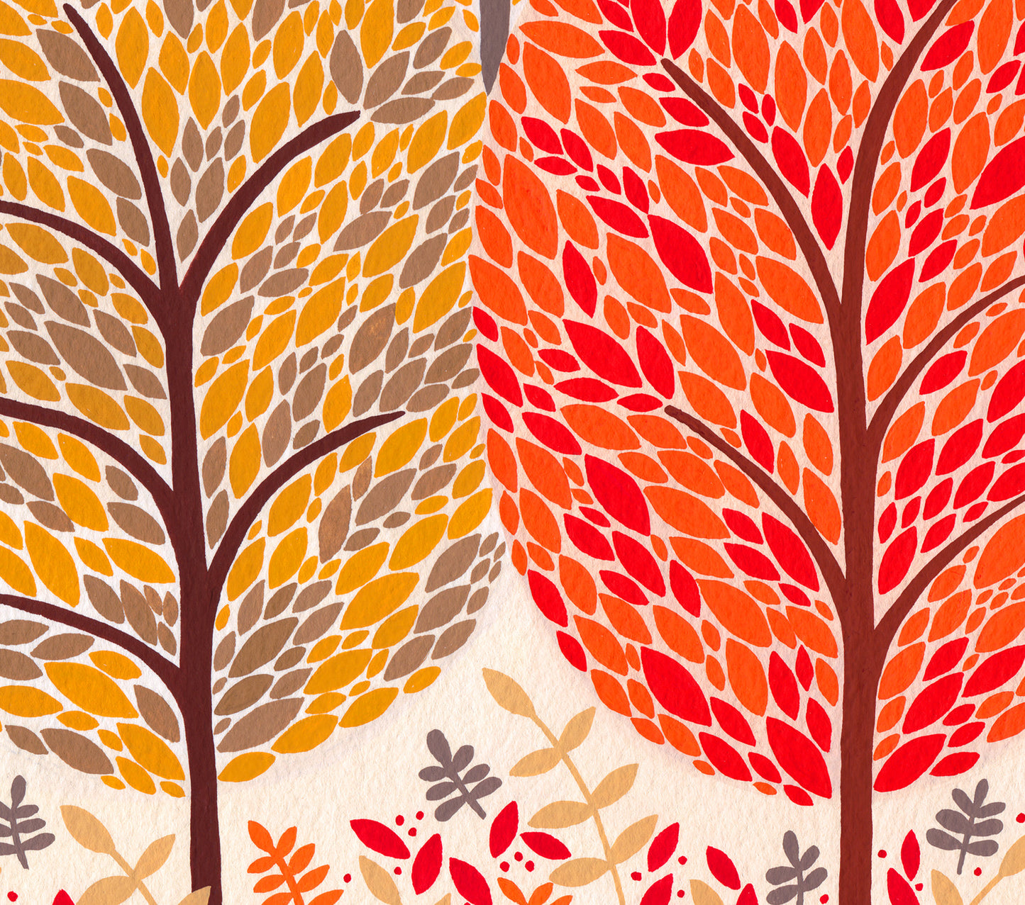 Autumn Trees Art Print