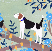 Load image into Gallery viewer, Beagle on Branch Art Print