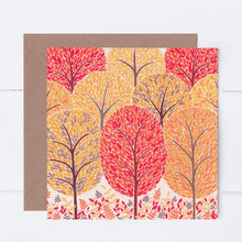 Load image into Gallery viewer, Autumn Trees Greeting Card