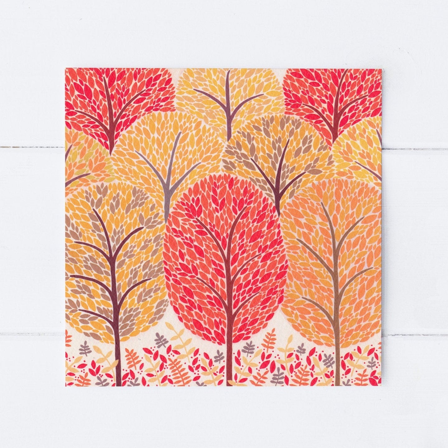 Autumn Trees Greeting Card